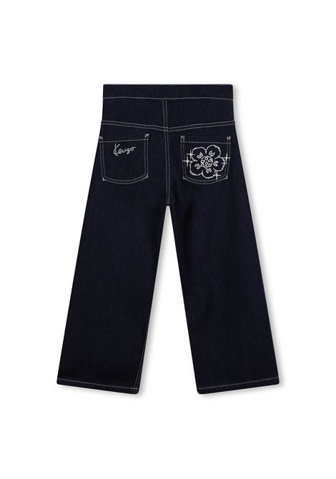 Jeans con stampa cucita KENZO KIDS | K61327Z35